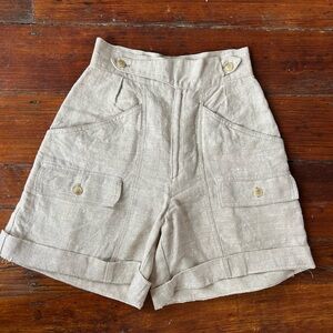 Vintage Linen Shorts, size 24